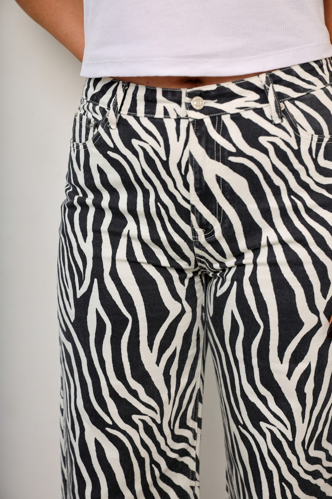 Zuri Wide Leg Jeans Zebra